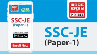 SSC JE (Paper-1) ONLINE COURSE | MADE EASY PRIME | Experience Quality E-Learning