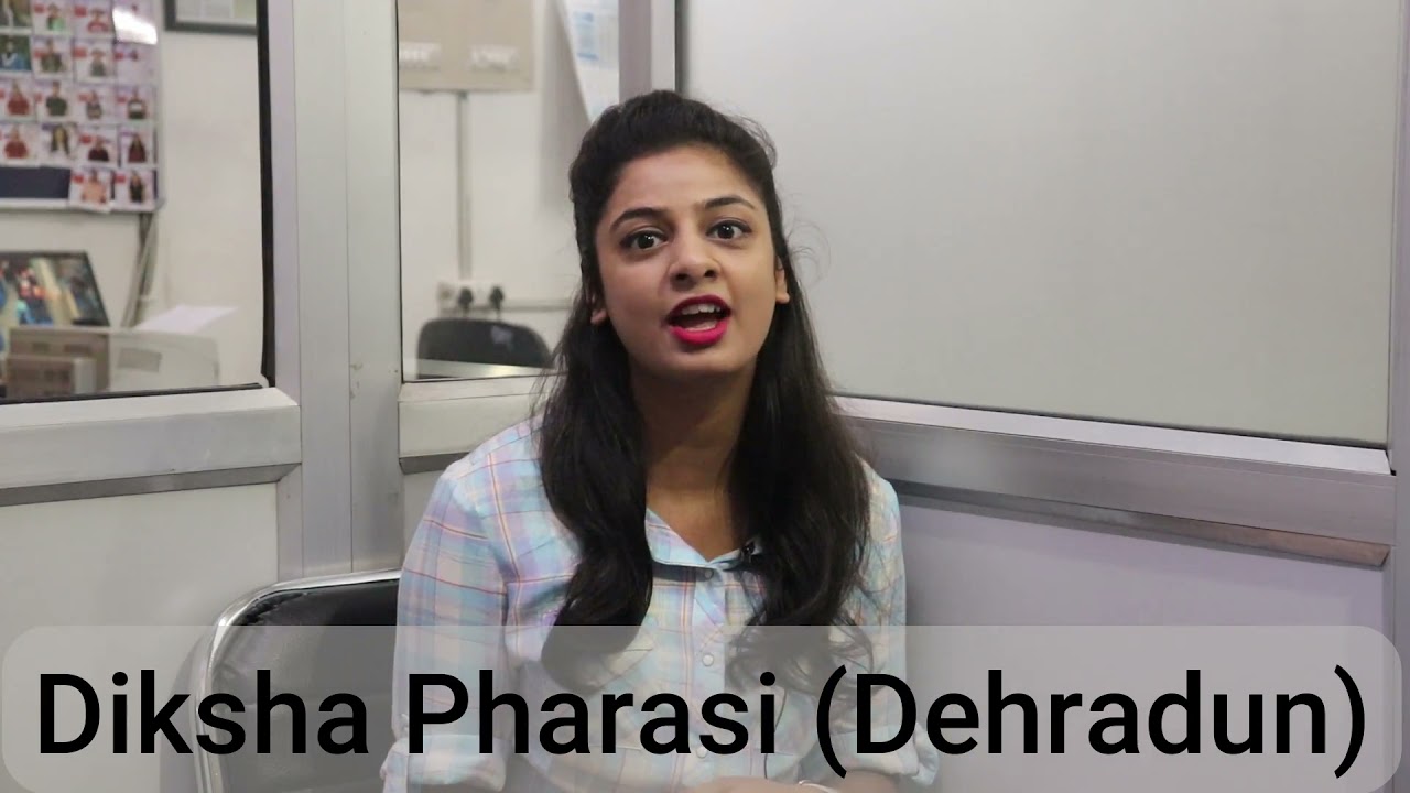 Student testimonials by Diksha Pharasi from Dehradun