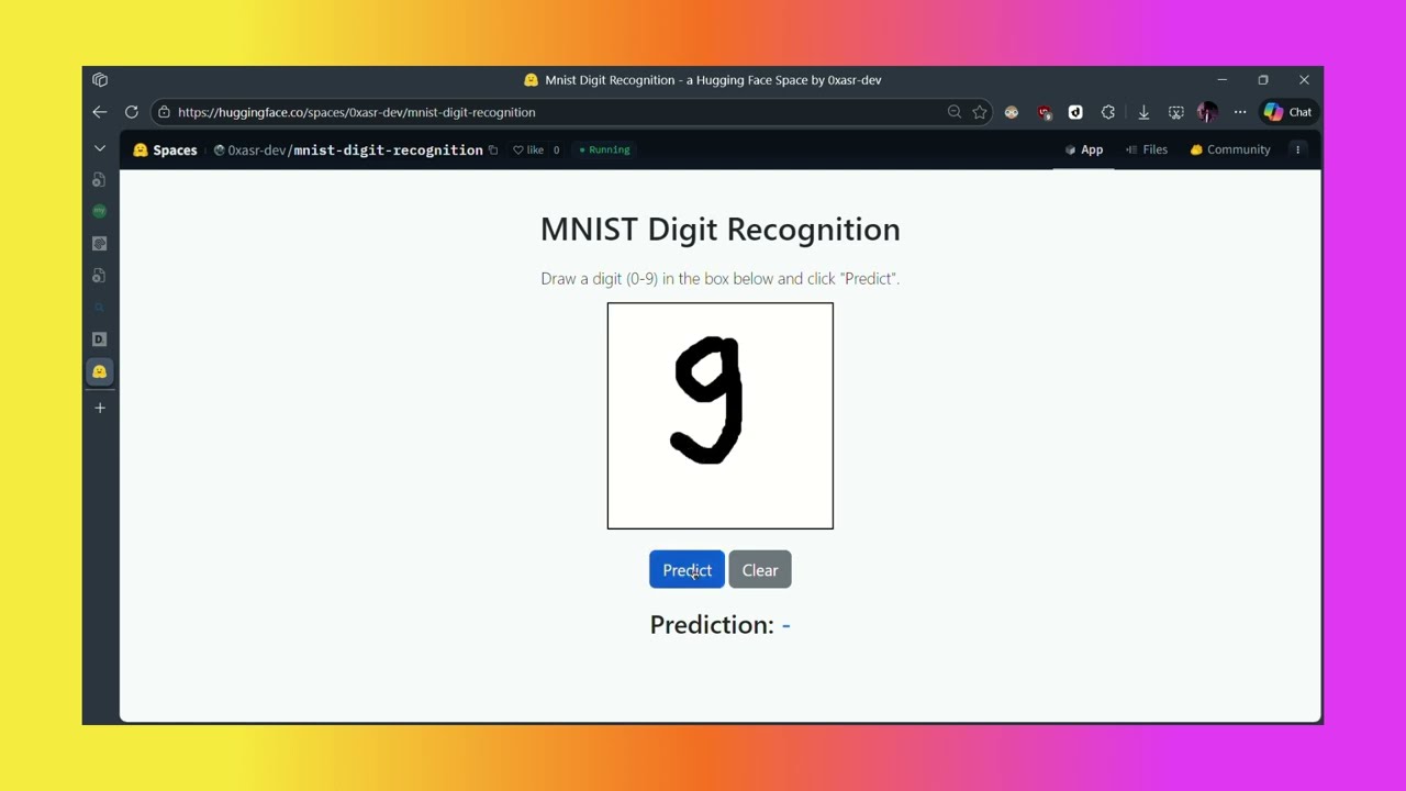 Mnist Digit Recognition   A Hugging Face Space By -0XASR.dev