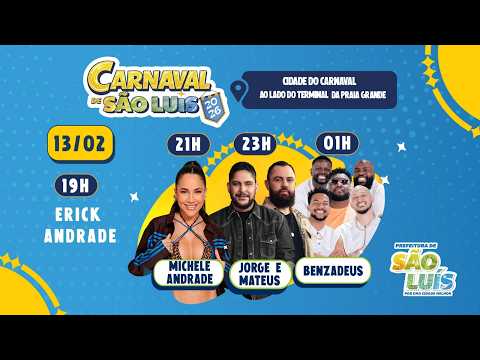 AO VIVO: Jorge e Mateus, Michele Andrade e Benzadeus AO VIVO no Pré-Carnaval de São Luís
