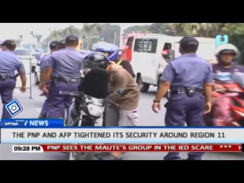 The PNP and AFP tightened its security around region 11
