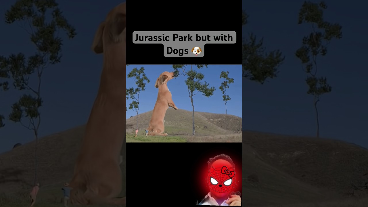 😱 Jurassic Park but with Dogs? #trending #shorts #viral #funny #creativeshorts #explore #shortsfeed