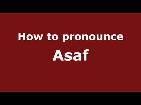 How to pronounce Asaf