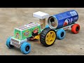 How To Make Matchbox Tractor With Soda Can Trolley Diy Tractor Supply Water Tank Science Project