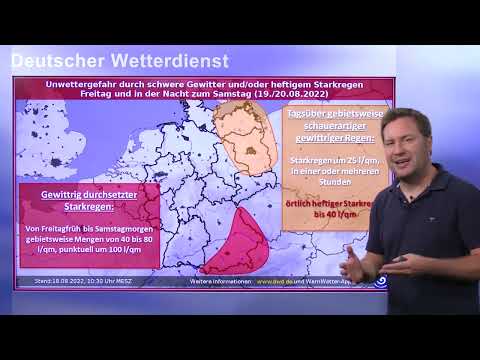 18.08.2022 Unwetterinformation - Deutscher Wetterdienst (DWD)