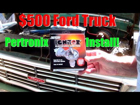 1968 Ford F250 Pertronix IGNITOR Ignition Installed Replace Points on 390 FE (Part 3)