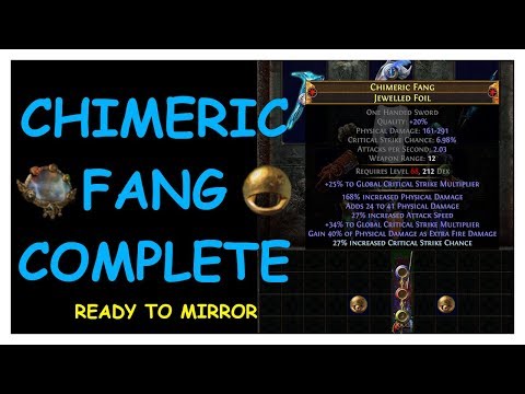 WE DID IT! CHIMERIC FANG SHAPED JEWELLED FOIL COMPLETE! (DPS TEST AT END) P3/3 | Demi