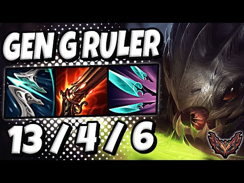 Kogmaw vs Ezreal ADC [ Gen G Ruler ] Patch 12.12 Korea Grandmaster ✅