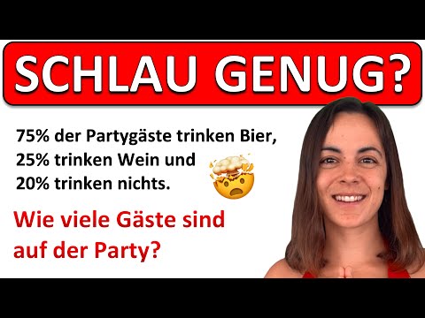 🚀🚀🚀 LÖSBAR NUR FÜR MATHE GENIES! | Wie viele Gäste sind es? | Prozentrechnung für Experten