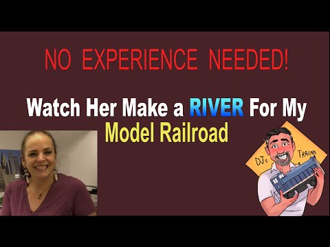 NO EXPERIENCE NEEDED to Make a RIVER for your MODEL RAILROAD