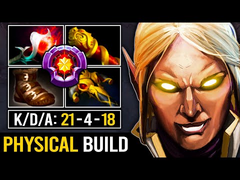 21Kills - Master Tier Invoker With Crazy Physical Build Easy Delete Enemy No Mercy | Dota 2 Invoker