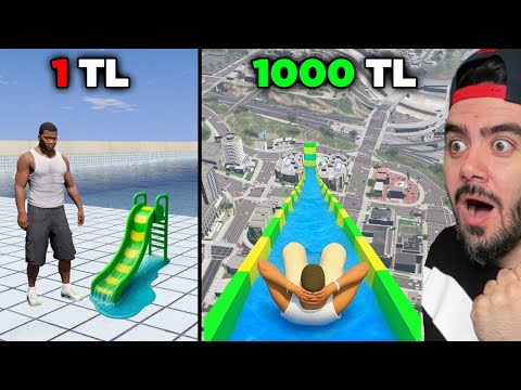 FRANKLIN 1 TL KAYDIRAK VE 1000 TL KAYDIRAK DENEDI - GTA 5 MODS