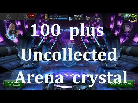 100 plus uncollected arena crystal opening ( my luckiest pull) marvel contest of champion