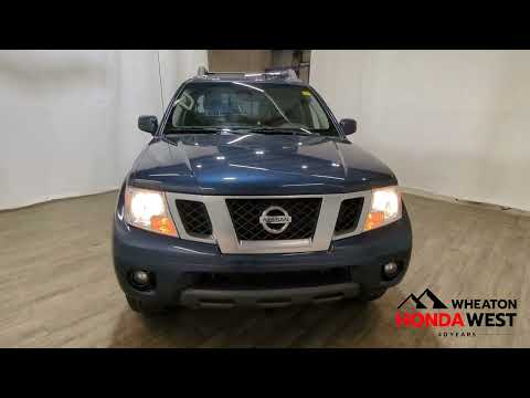 2018 Nissan Frontier Crew Cab PRO-4X Standard Bed 4x4 Auto in Blue for sale at Wheaton Honda West in Calgary, AB