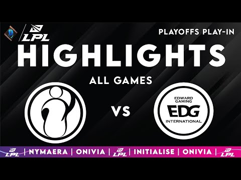 IG vs EDG ALL GAMES Highlights | LPL Playoffs 2025 | Invictus Gaming vs EDward Gaming by Onivia