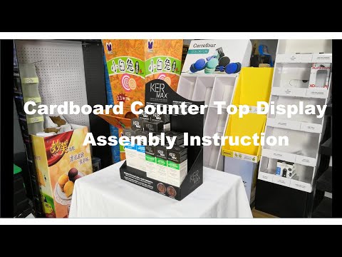 Cardboard Counter Top Display Assembly Instruction