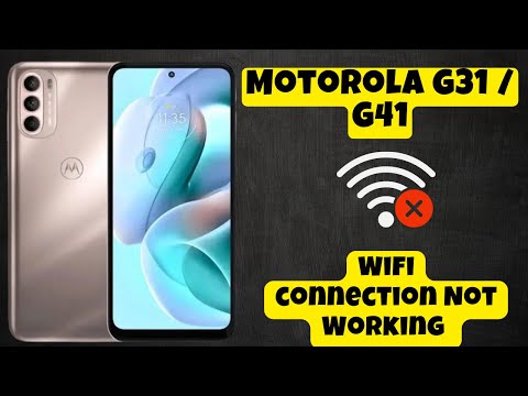 Wifi connection Not Working Motorola G31 / G41 || Solution of wifi connection issues