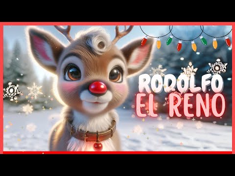 🎶 Rodolfo el Reno con Letra 🎄 | Villancico Clásico de Navidad🎅✨ ¡Canta y Diviértete!