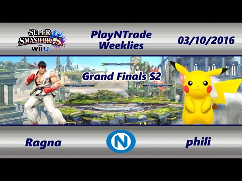 PnT 03/10/16 - Ragna (Ryu) vs. phili (Pikachu) - Grand Finals S2 - SSB4