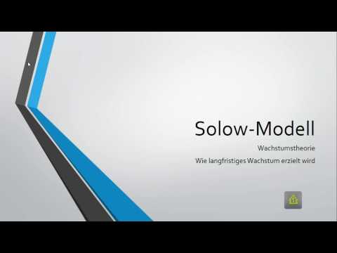 Solow-Modell, Steady-State, Sparquote, langfristiges Wachstum