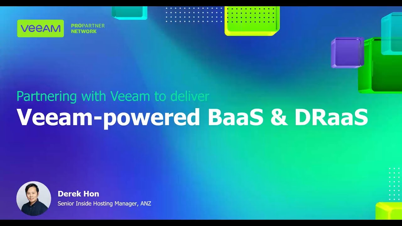 Partnering with Veeam to deliver BaaS & DRaaS video