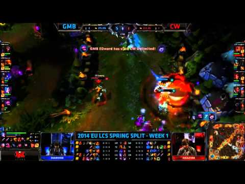 GMB vs CW Highlights Spring Split Week 1 2014 LCS EU