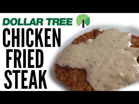 $1 CHICKEN FRIED STEAK & homemade gravy | DOLLAR STORE...