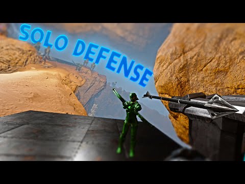 Solo Defending my Central Cave Against 4 People in ARK...