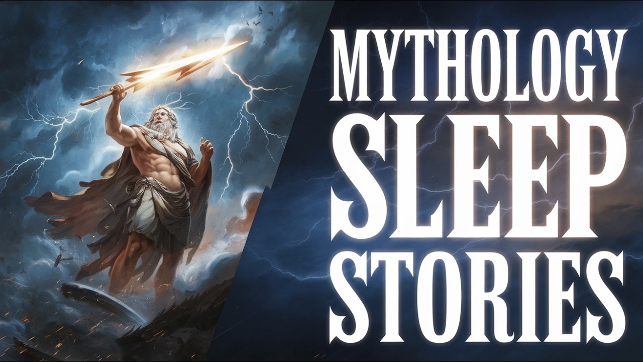 Greek Mythology Stories for Sleep | Relaxing Tales from the Gods | Black Screen With Rain Sounds