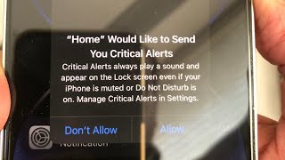 iPhone Stuck on Home would like to Send you Critical Alerts [Fixed]