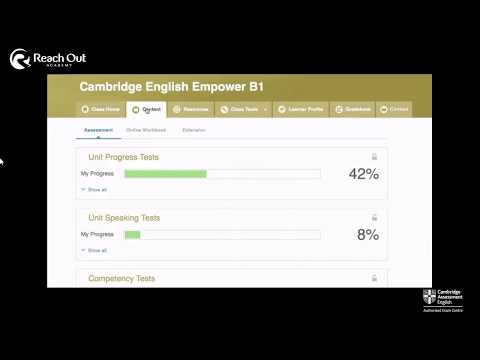 My Cambridge English LMS (content and assessment)