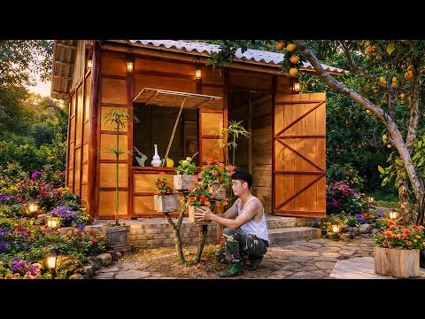 Making Wooden Flower Stands – A Peaceful Life Amidst Nature