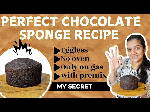 Perfect Chocolate Sponge in Cooker✔️Mai Kaunsa premix use krti hu?🤔In-detailed Tutorial-Moist&Fluffy