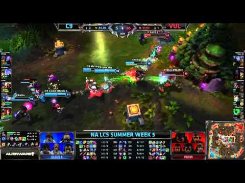 Cloud 9 (C9) vs Team Vulcun (VUL) || NA LCS Summer 2013 W5D1 || Full Game HD