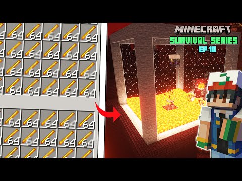 I Build an Insane Blaze Rod Farm in My Minecraft Survival Series | Hornetpur | Episode -10 (Hindi)