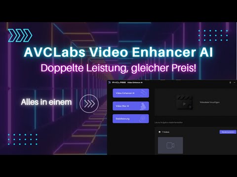 AVCLabs Video Enhancer AI - Nur ein Programm für vielfältige Funktionen! #ki #avclabs