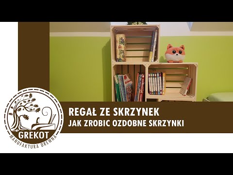 Bookcase from boxes. How to make decorative wooden boxes. || Bookcase from wooden boxes.