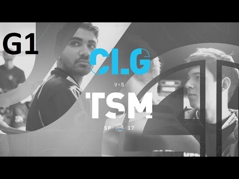 CLG vs TSM Game 1 Highlights - 2017 NALCS SPRING SPLIT - WEEK 6 DAY 2