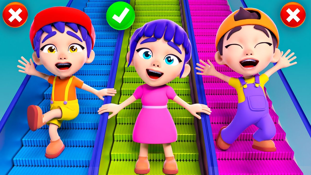 Escalator Safety! 🚸 | Smart Kids Song by Nomad Kids