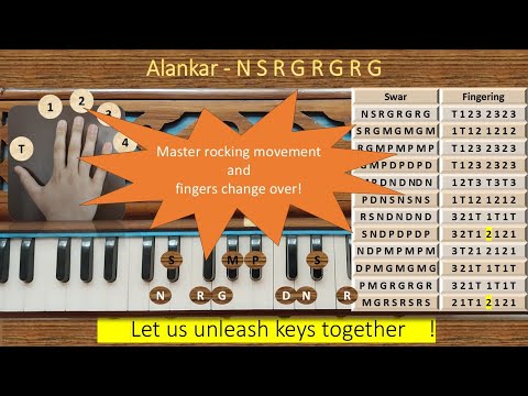 Alankar  2 - Kali 2 D#  | NSRG RGRG | Master rolling movement and fingers change over !