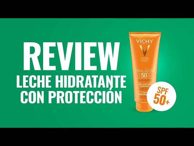 Vídeo relacionado con Vichy Leche Protectora e Hidratante, Pieles Sensibles, Hidratación Intensa, Fotoprotección SPF50+ Contra Rayos UVB y UVA, Formato Familiar, Capital Soleil, 300 ml