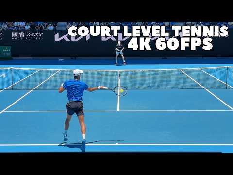 Djokovic & Draper Entire Court-Level Practice | Warmup, Highlights & Full Gameplay 4K 60FPS