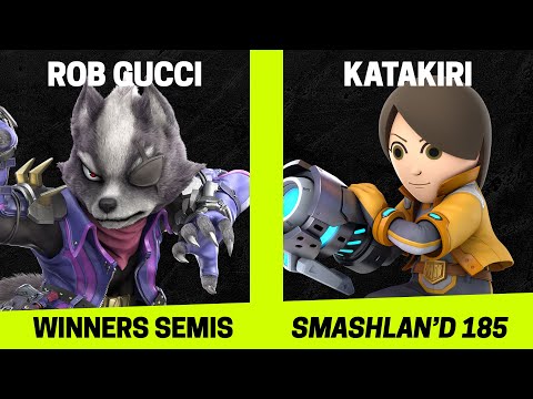 SmashLAN'd 185 Winners Semis - Rob Gucci (Wolf, Snake) vs Katakiri (Mii Gunner) - SSBU Tournament