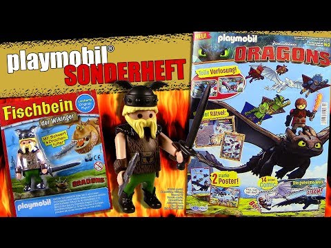 Playmobil ® Dragons Sonderheft Nr. 3 mit Fischbein + Schwert & Fisch - limitiert