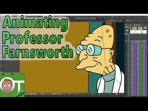 Animating Professor Farnsworth - in OpenToonz