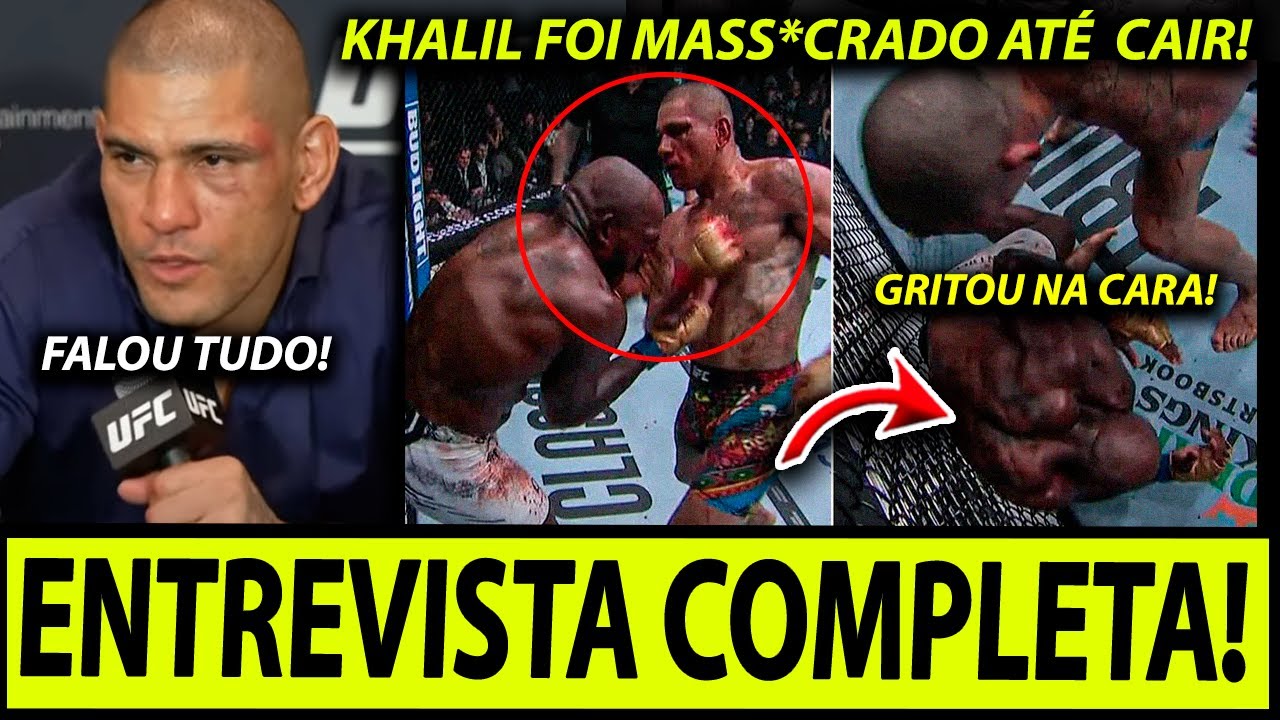 ALEX POATAN FALA PELA PRIMEIRA VEZ APÓS VENCER KHALIL ROUNTREE JR NO UFC 307 APÓS A LUTA #ufc307