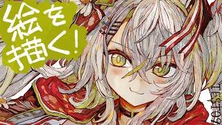 【活動再開目指して】絵を描くよ！！ベンチマークテスト配信 第9回【#鴨見カモミ／CAMOMI Camomi】