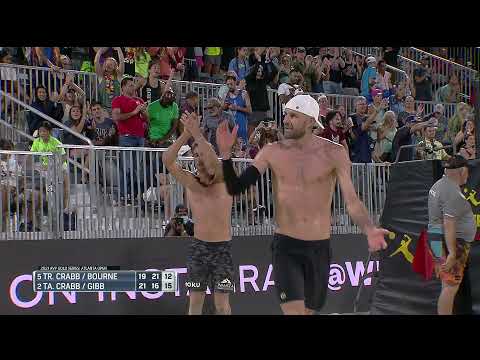 Gibb Gets Crabb To Over-Swing For Match Point | AVP Gold Series Atlanta Open