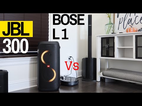 JBL PartyBox 300 VS Bose L1 Compact - Audio Sound Test Demo