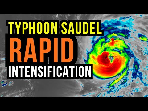 Typhoon Saudel Gets Even Stronger